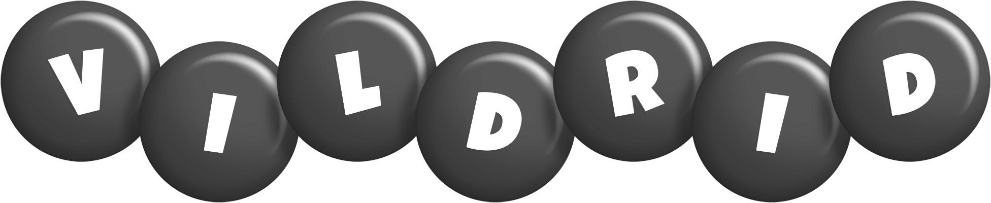 Vildrid candy-black logo