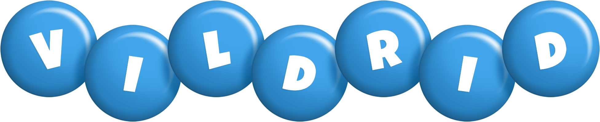 Vildrid candy-blue logo