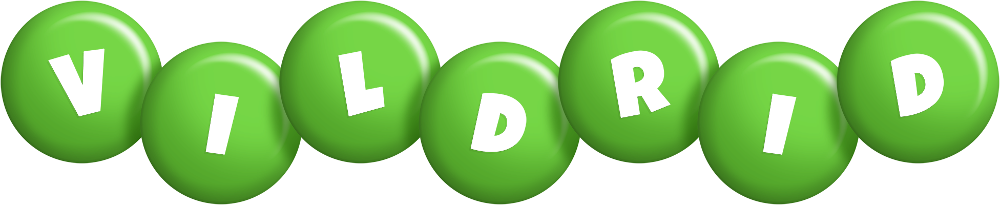 Vildrid candy-green logo