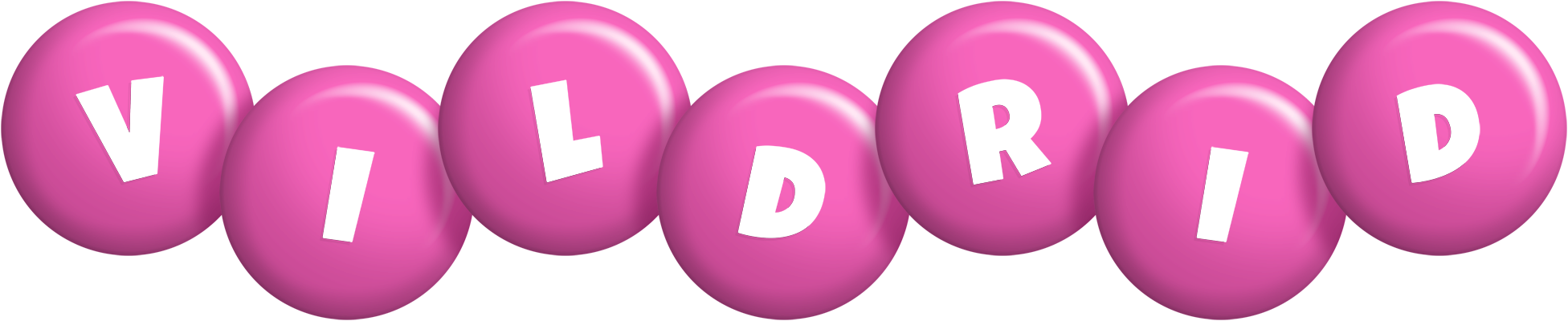 Vildrid candy-pink logo