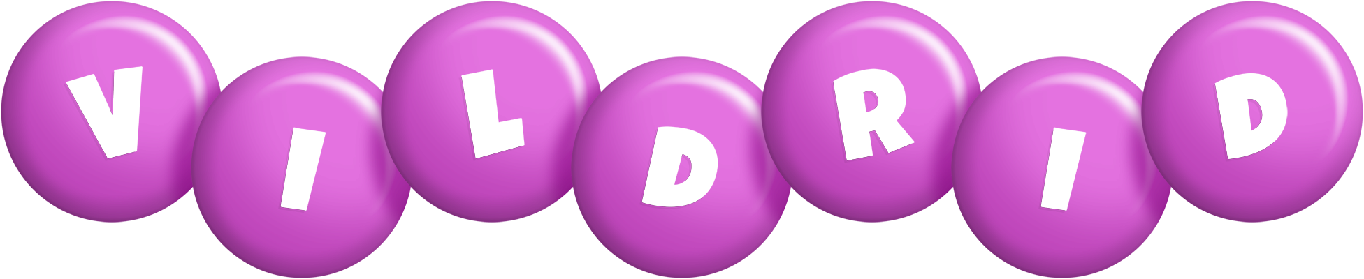 Vildrid candy-purple logo