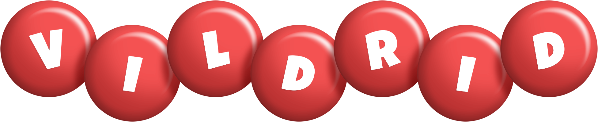 Vildrid candy-red logo