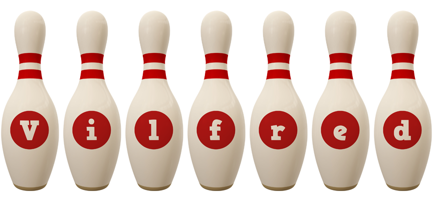 Vilfred bowling-pin logo
