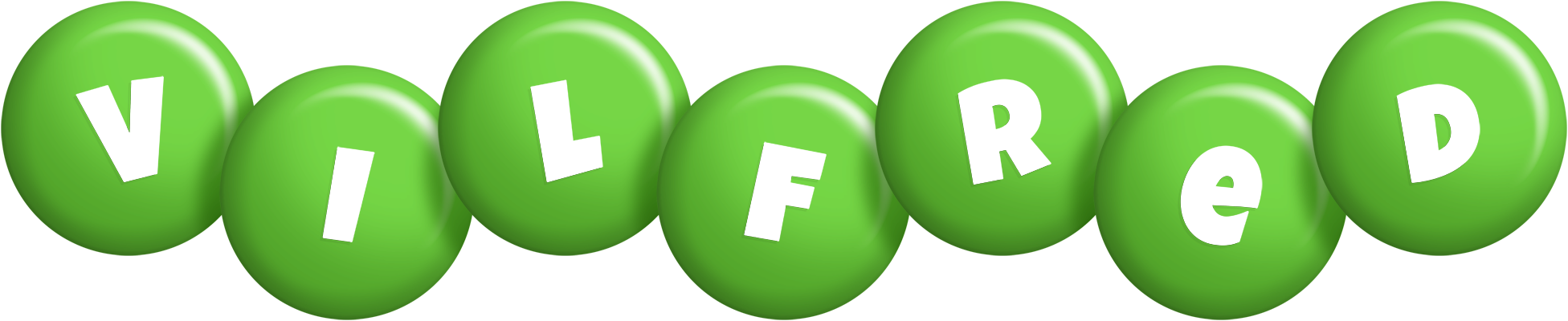 Vilfred candy-green logo