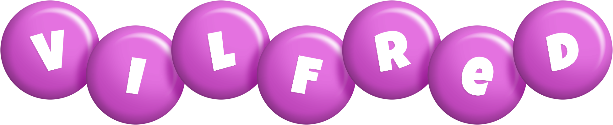 Vilfred candy-purple logo