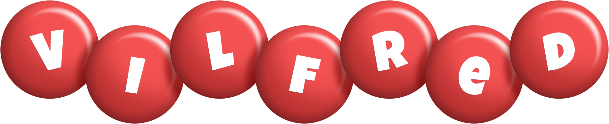 Vilfred candy-red logo