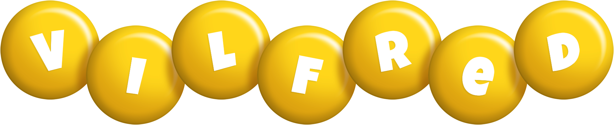 Vilfred candy-yellow logo