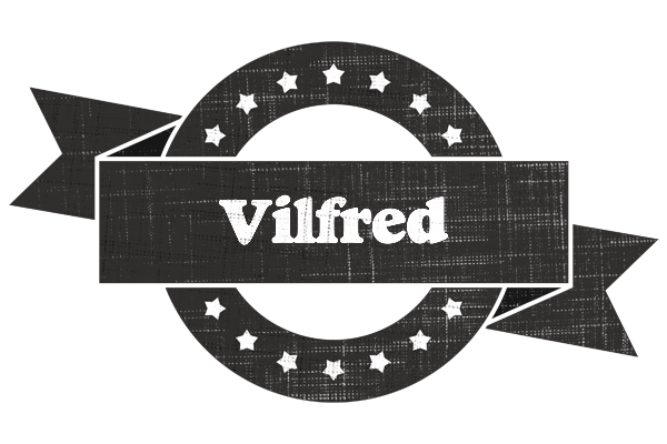 Vilfred grunge logo