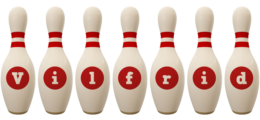 Vilfrid bowling-pin logo