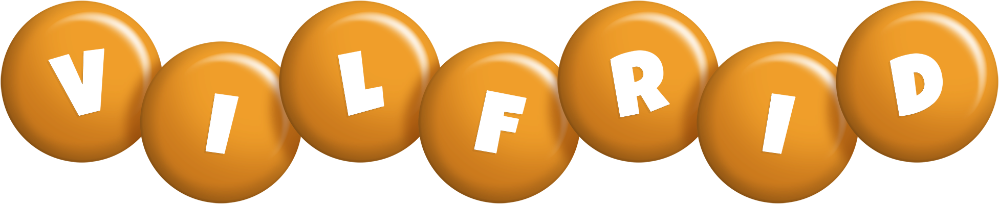 Vilfrid candy-orange logo