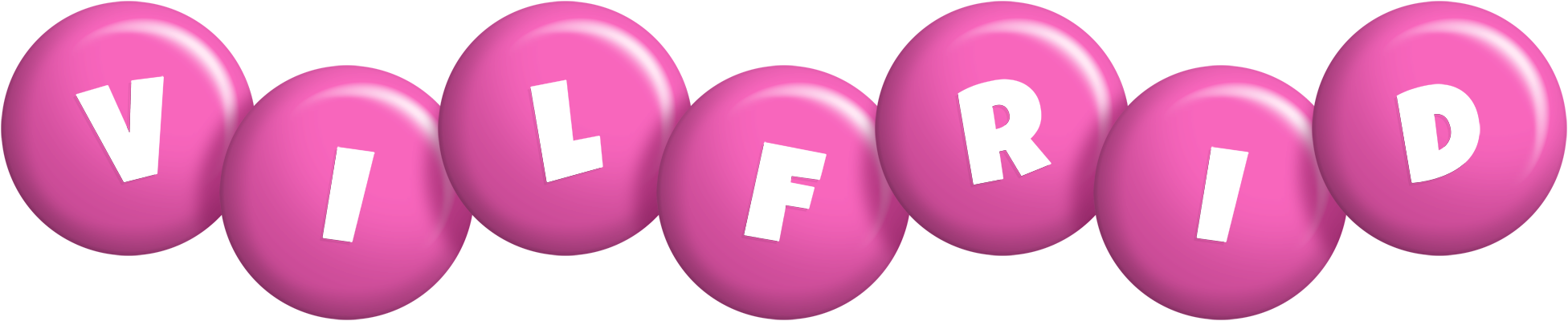 Vilfrid candy-pink logo