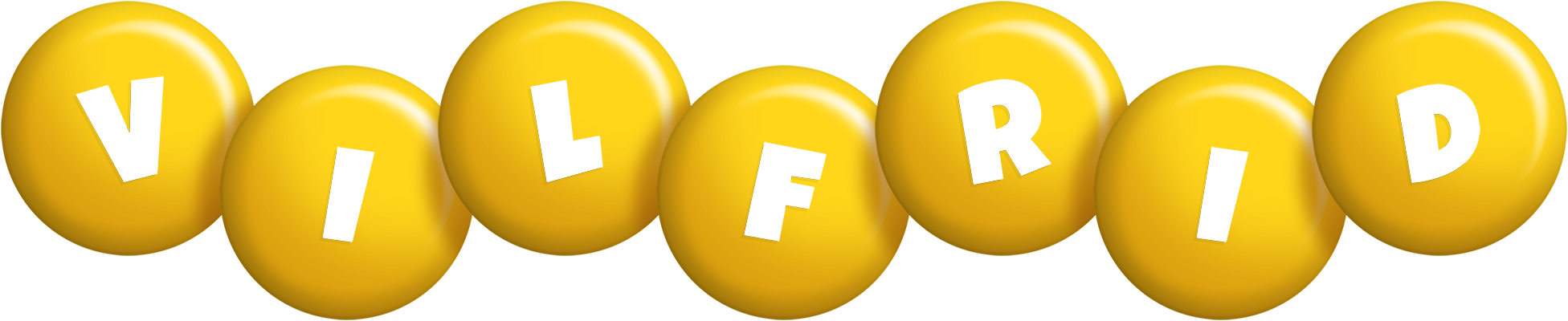 Vilfrid candy-yellow logo