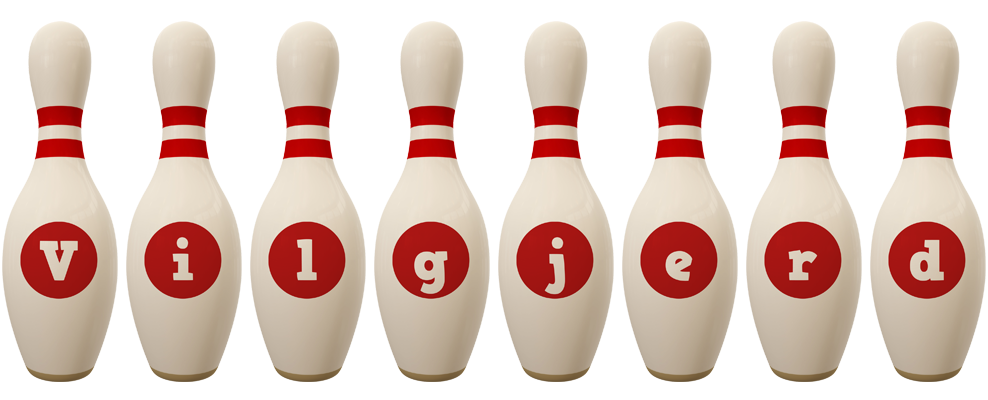 Vilgjerd bowling-pin logo