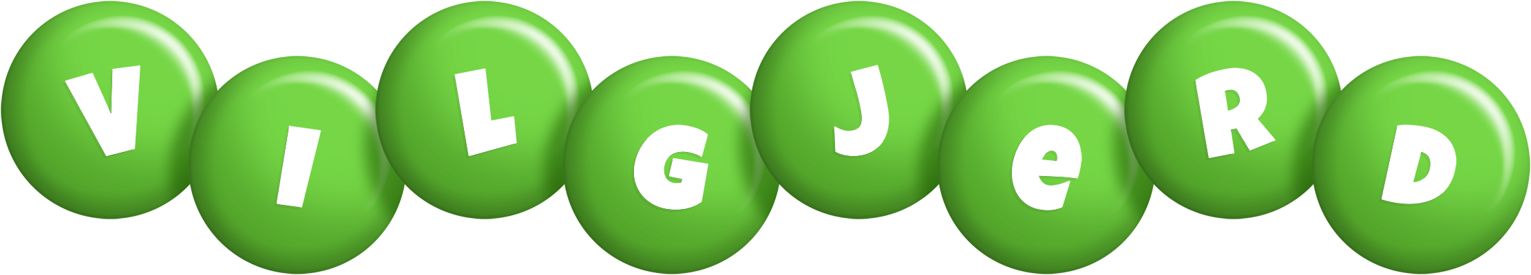 Vilgjerd candy-green logo