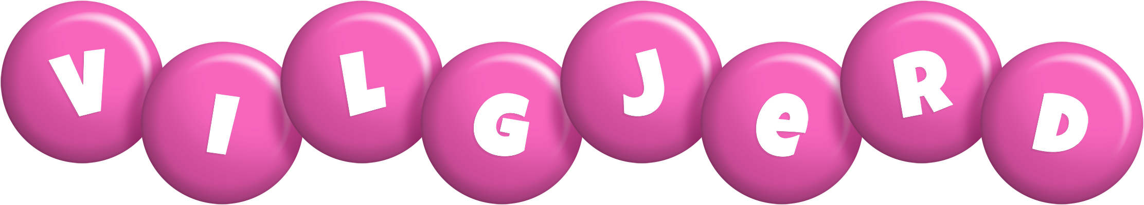 Vilgjerd candy-pink logo