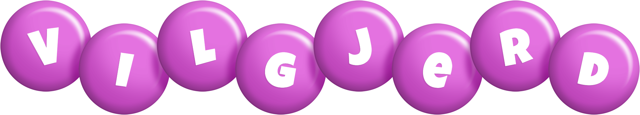 Vilgjerd candy-purple logo