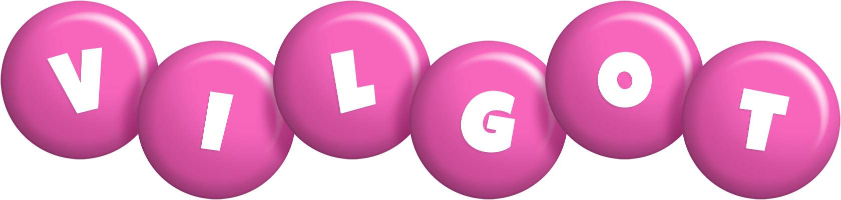 Vilgot candy-pink logo