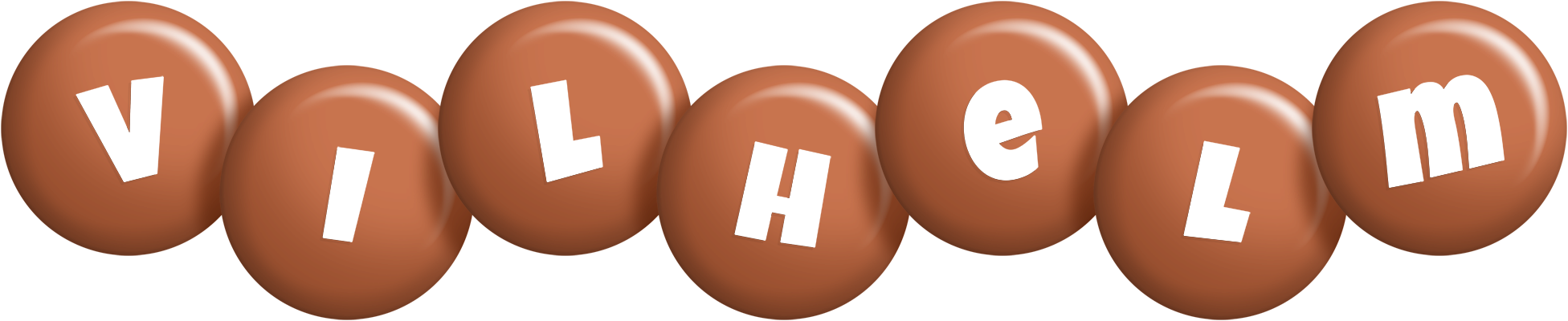 Vilhelm candy-brown logo
