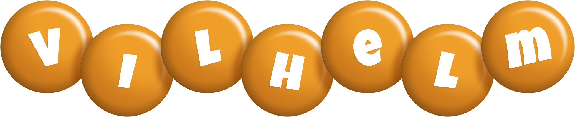 Vilhelm candy-orange logo