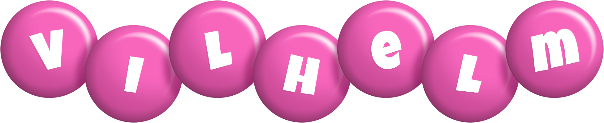 Vilhelm candy-pink logo