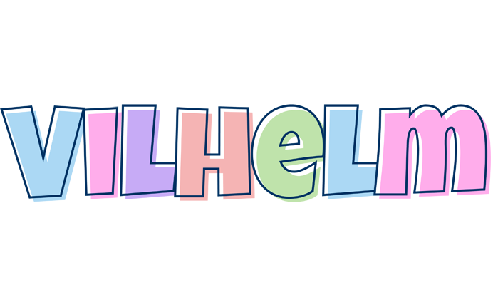 Vilhelm pastel logo