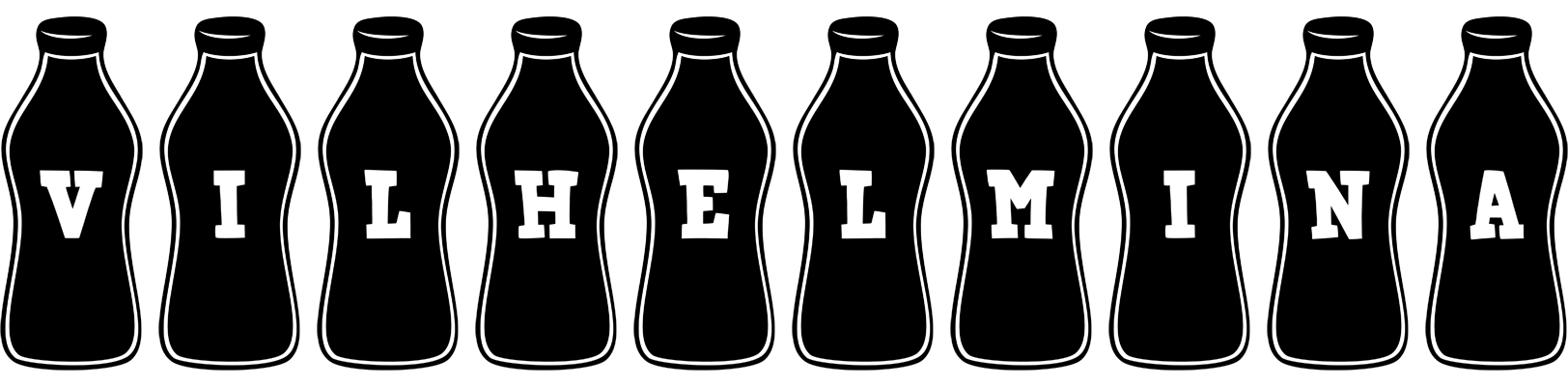 Vilhelmina bottle logo