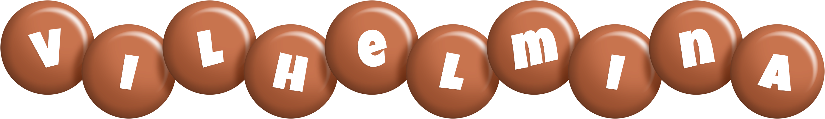 Vilhelmina candy-brown logo