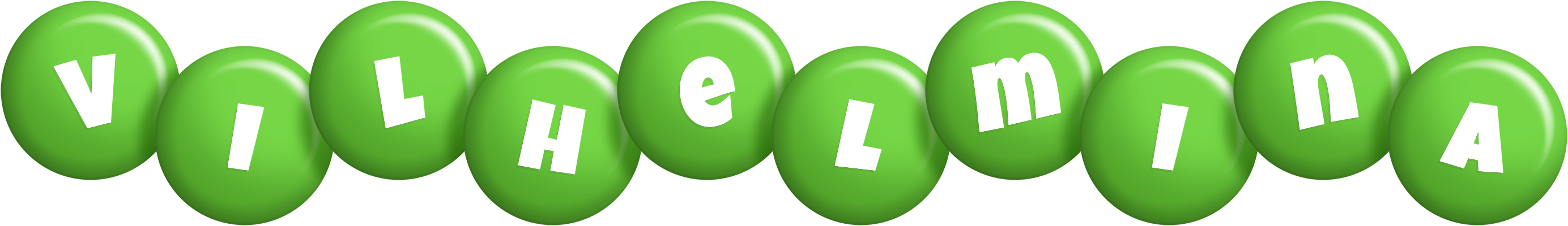 Vilhelmina candy-green logo