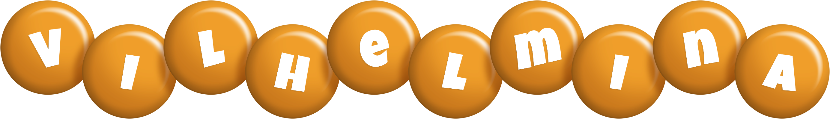 Vilhelmina candy-orange logo