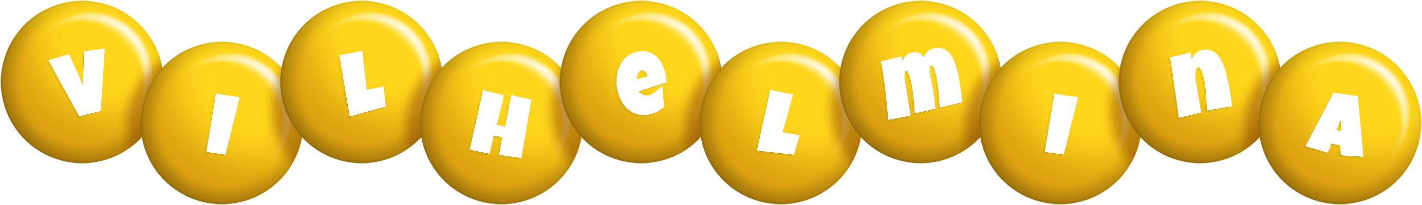 Vilhelmina candy-yellow logo