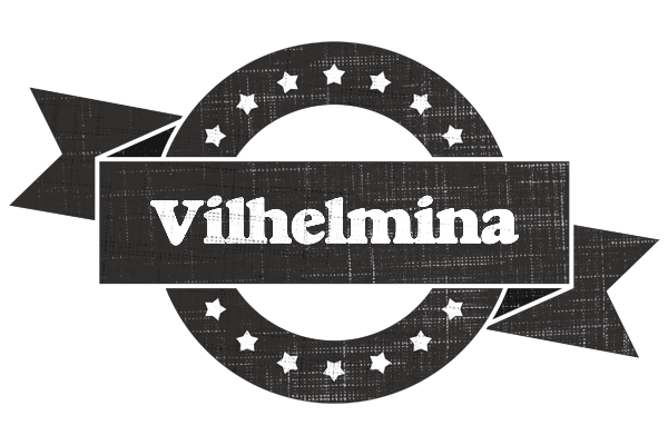 Vilhelmina grunge logo