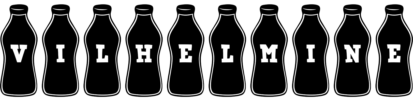 Vilhelmine bottle logo