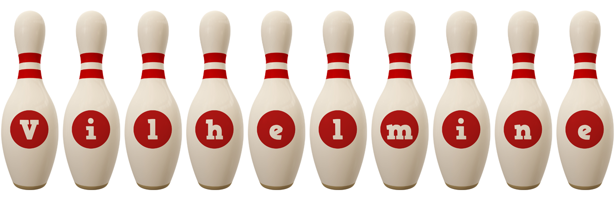 Vilhelmine bowling-pin logo