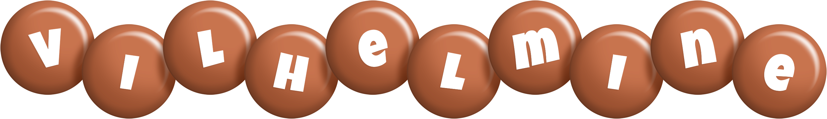 Vilhelmine candy-brown logo