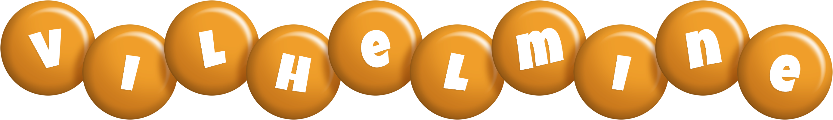 Vilhelmine candy-orange logo