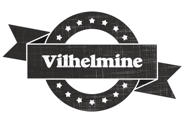 Vilhelmine grunge logo