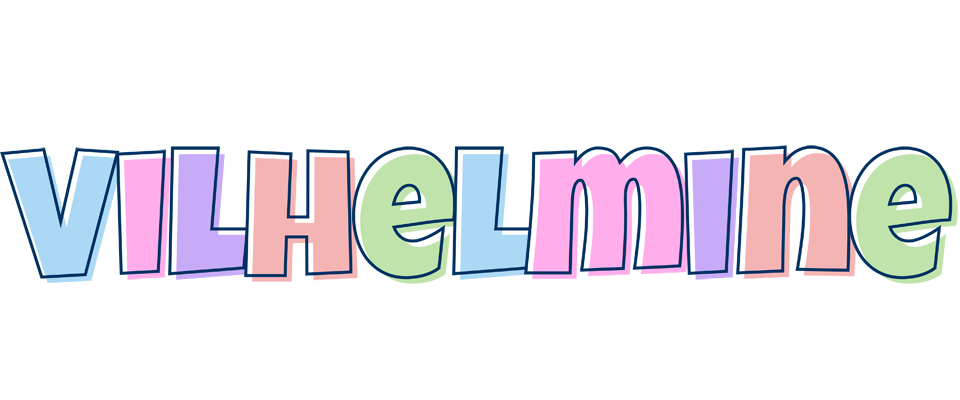 Vilhelmine pastel logo