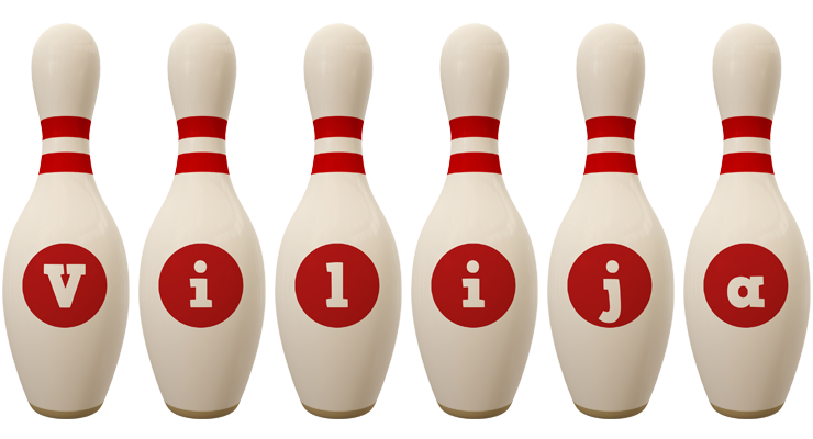 Vilija bowling-pin logo
