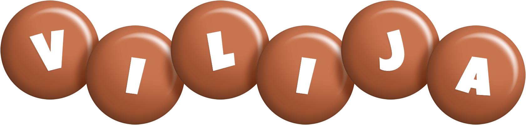 Vilija candy-brown logo