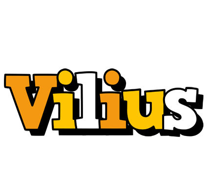 Vilius cartoon logo