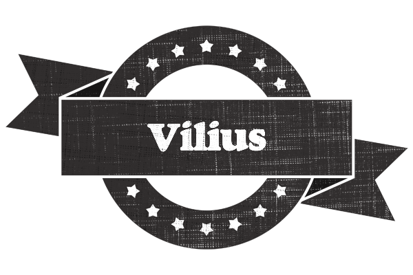 Vilius grunge logo