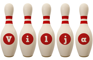 Vilja bowling-pin logo