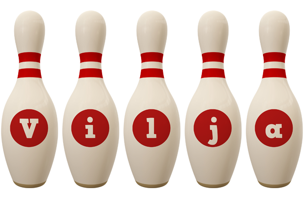 Vilja bowling-pin logo