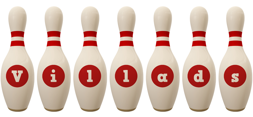 Villads bowling-pin logo