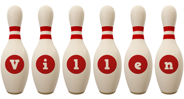 Villen bowling-pin logo