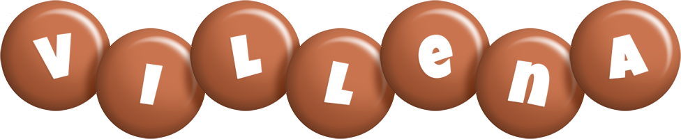 Villena candy-brown logo