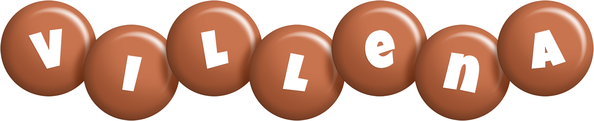 Villena candy-brown logo