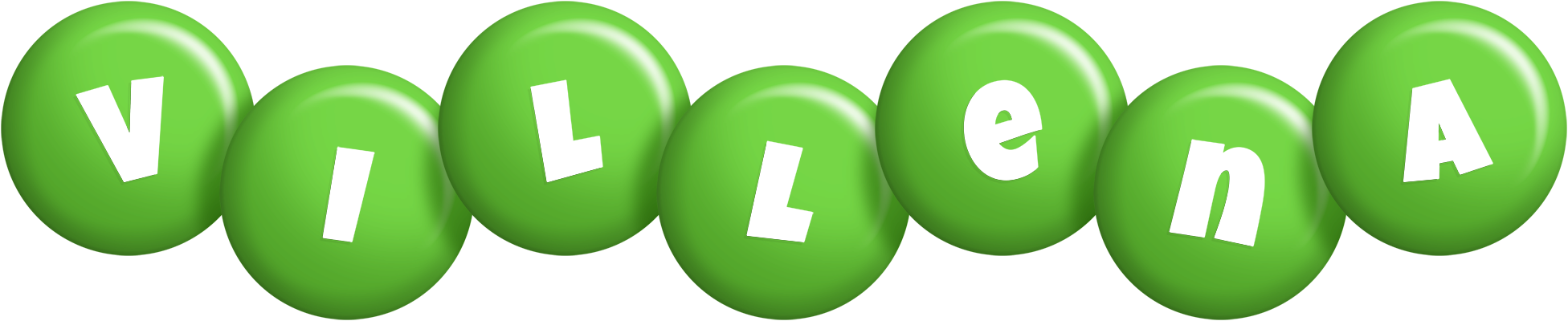 Villena candy-green logo