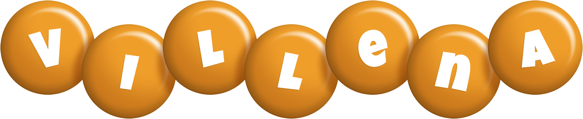 Villena candy-orange logo