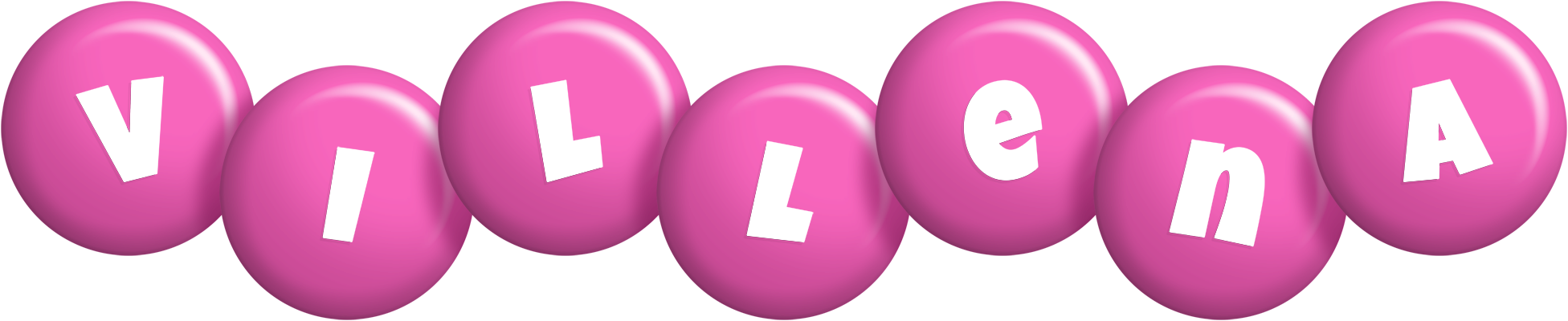 Villena candy-pink logo